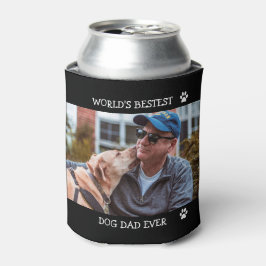 Bester Hund-Vater je benutzerdefiniertes Foto Hund Dosenkühler