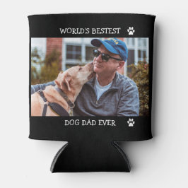 Bester Hund-Vater je benutzerdefiniertes Foto Hund Dosenkühler