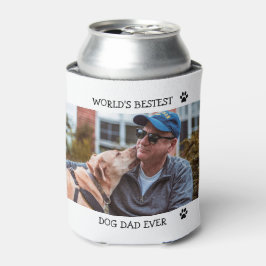 Bester Hund-Vater je benutzerdefiniertes Foto Hund Dosenkühler