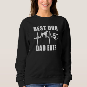 Bester Hund Vater je Boxer Dog Heartbeat Paw Puppy Sweatshirt
