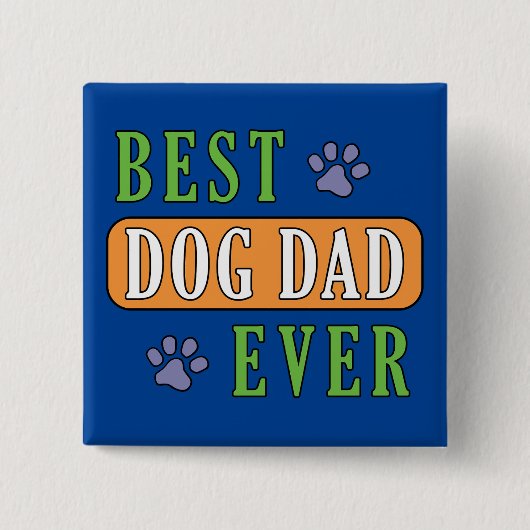 Bester Hund-Vater je Button (Vorderseite)