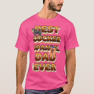 Bester Hund-Vater je Cocker Cpaniel T-Shirt