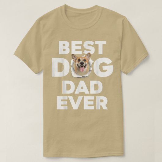 Bester Hund Vater je Corgi Liebhaber T-Shirt (Design vorne)