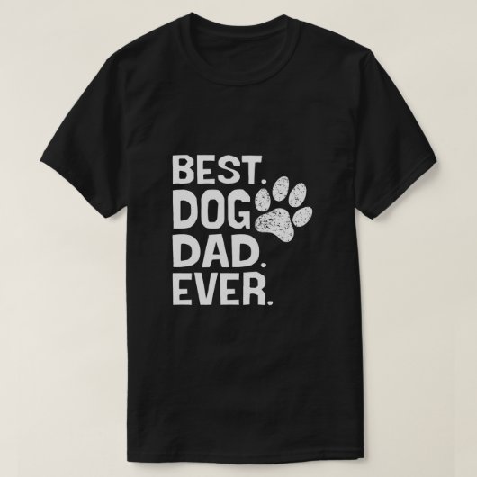 Bester Hund-Vater je Design T-Shirt (Design vorne)