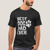 Bester Hund-Vater je Design T-Shirt (Vorderseite)