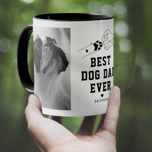 Bester Hund-Vater je Faustpumpe Tasse