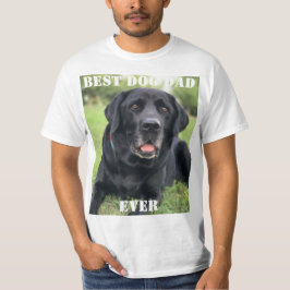 Bester Hund-Vater je Foto Erstellen Sie Ihren eige T-Shirt