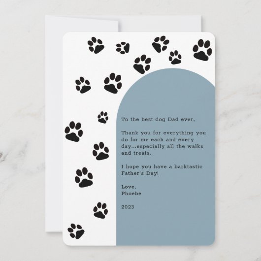 Bester Hund-Vater je | Foto-Karte des Vaters Einladung (Rückseite)