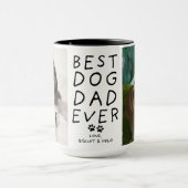 Bester Hund-Vater je Foto Tasse (Zentrum)