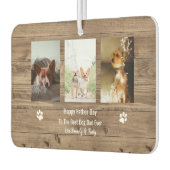 Bester Hund Vater je Foto Vatertag Autolufterfrischer (Links)