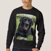 Bester Hund Vater je Foto Welpen Geschenke Spaß Ti Sweatshirt (Vorderseite)