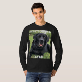 Bester Hund Vater je Foto Welpen Geschenke Spaß Ti T-Shirt