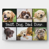 Bester Hund-Vater je Fotomaterial in Schwarz und W Fotoplatte (Vorderseite)