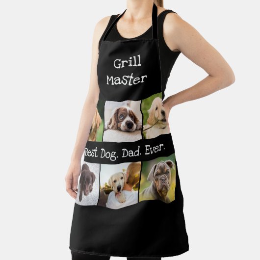 Bester Hund-Vater je Fotomaterial in Schwarz und W Schürze (InSitu)