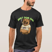 Bester Hund-Vater je | Funny Mops Geschenk für Hun T-Shirt (Vorderseite)
