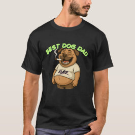 Bester Hund-Vater je | Funny Mops Geschenk für Hun T-Shirt