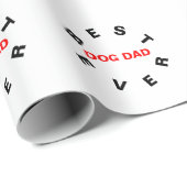 Bester Hund-Vater je Geschenkpapier (Rolleneckpunkt)