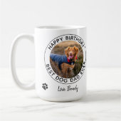 Bester Hund Vater je - Happy Birthday Pet Foto Kaffeetasse (Links)