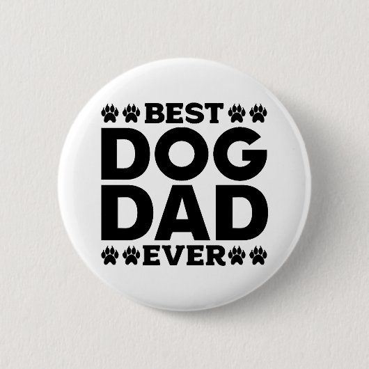 Bester Hund Vater je - Hunde Lover & Hunde Vater Button (Vorderseite)