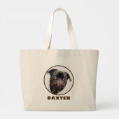 Bester Hund-Vater je Jumbo Stoffbeutel (Rückseite)