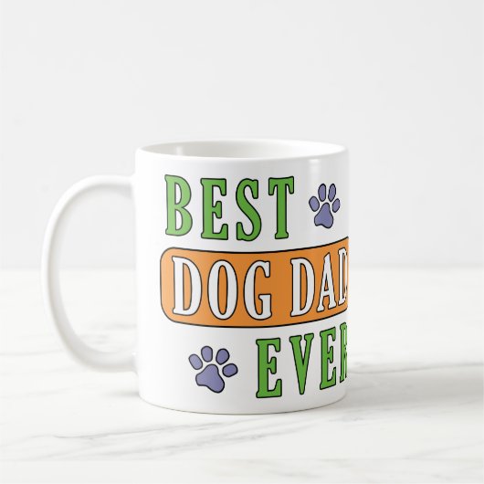 Bester Hund-Vater je Kaffeetasse (Links)