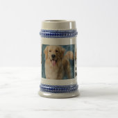 Bester Hund-Vater je kundenspezifisch Modernes Fot Bierglas (Mittel)