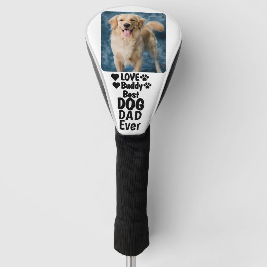 Bester Hund-Vater je kundenspezifisch Modernes Fot Golf Headcover (Vorderseite)