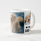 Bester Hund-Vater je kundenspezifisch Modernes Fot Jumbo-Tasse (Vorderseite Rechts)
