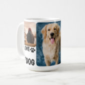 Bester Hund-Vater je kundenspezifisch Modernes Fot Kaffeetasse (Vorderseite Links)