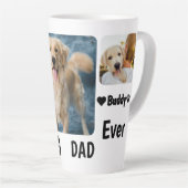 Bester Hund-Vater je kundenspezifisch Modernes Fot Milchtasse (Rechte Ecke)