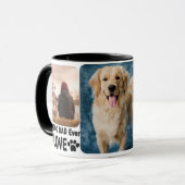 Bester Hund-Vater je kundenspezifisch Modernes Fot Tasse (Vorderseite Links)