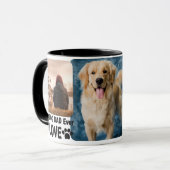 Bester Hund-Vater je kundenspezifisch Modernes Fot Tasse (Vorderseite Links)