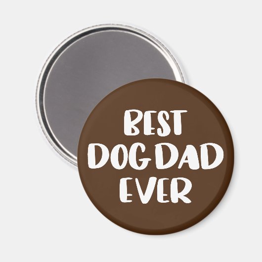 Bester Hund-Vater je Magnet (Vorderseite/Rückseite)
