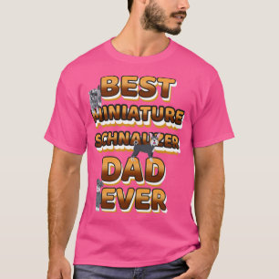 Bester Hund Vater je Miniatur Schnauzer T-Shirt