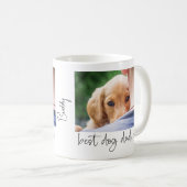 Bester Hund-Vater je Modernes, benutzerdefiniertes Kaffeetasse (VorderseiteRechts)