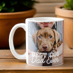 Bester Hund-Vater je Modernes, benutzerdefiniertes Kaffeetasse<br><div class="desc">Dieses einfache und klassische Design besteht aus Serifentypografie und fügt ein benutzerdefiniertes Foto hinzu</div>