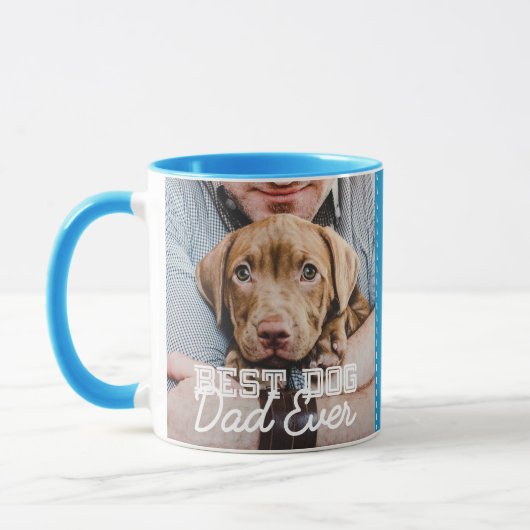 Bester Hund-Vater je Modernes, benutzerdefiniertes Tasse (Links)
