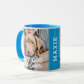 Bester Hund-Vater je Modernes, benutzerdefiniertes Tasse (Vorderseite Links)