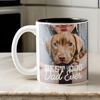 Bester Hund-Vater je Modernes, benutzerdefiniertes Zweifarbige Tasse