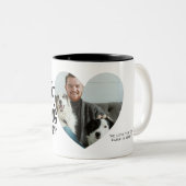 Bester Hund-Vater je Name Pet-Foto Zweifarbige Tasse (VorderseiteRechts)