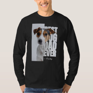 Bester Hund-Vater je Original Personalisiertes Fot T-Shirt