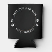 Bester Hund-Vater je Paw druckt kundenspezifisches Dosenkühler (Vorderseite)
