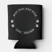 Bester Hund-Vater je Paw druckt kundenspezifisches Dosenkühler (Rückseite)