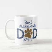 Bester Hund-Vater je, Paw Print & Denim, Foto Kaffeetasse (Links)