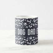 Bester Hund-Vater je Paw Print Kaffeetasse (Mittel)