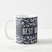 Bester Hund-Vater je Paw Print Kaffeetasse (Links)