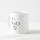 Bester Hund-Vater je personalisieren Foto Daddy Bi Kaffeetasse (Vorderseite Links)