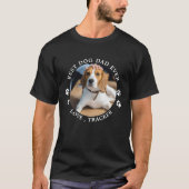 Bester Hund-Vater je Personalisiertes Foto T-Shirt (Vorderseite)