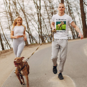 Bester Hund-Vater je Personalisiertes Foto T-Shirt