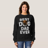 Bester Hund Vater je Rhodesian Ridgeback Sweatshirt (Vorne ganz)